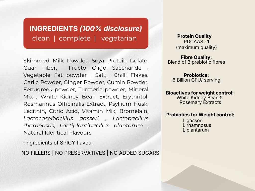 ingredient list of neumeal low calorie meal replacer for weight loss