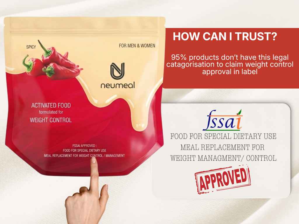 fssai certification of neumeal product as an approved meal replacement for weight control
