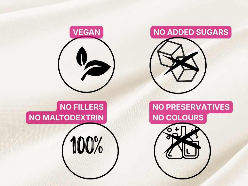 Vegan, No added sugars, no fillers, no maltodextrin, no preservatives, no colours- neumeal weight loss meal for women with hormonal problems